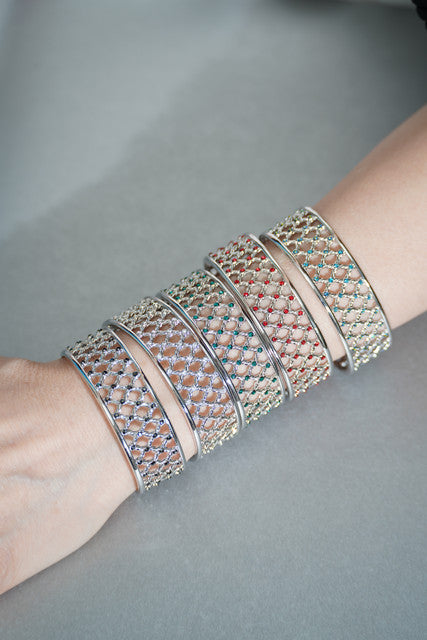 The fishnet bracelets