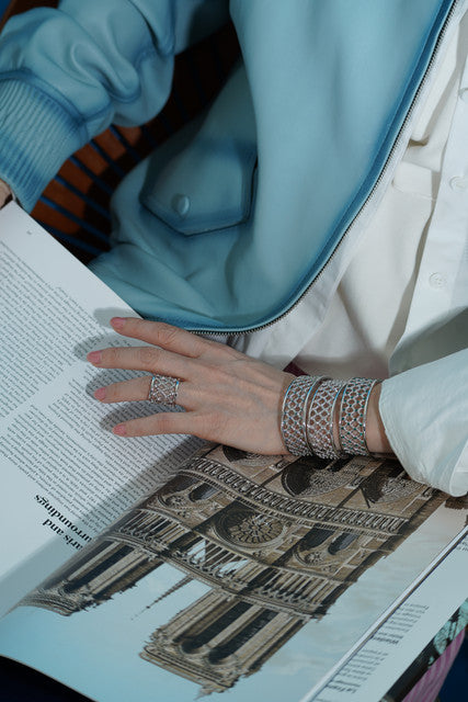 The fishnet bracelets